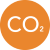 Carbon emissions icon
