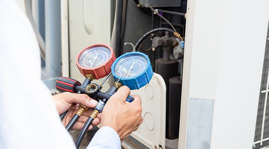 A photo of crew taking home energy assessment