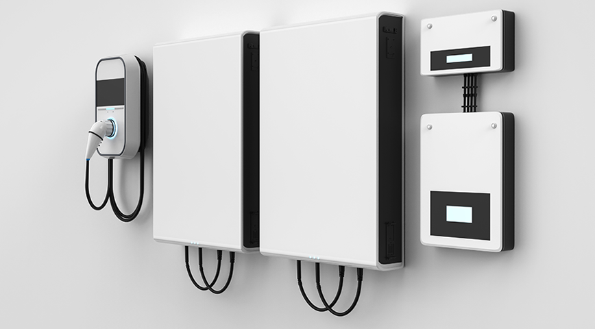 A photo of battery storage unit for home