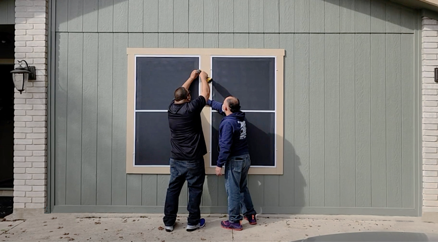 A photo of crew taking home energy assessment