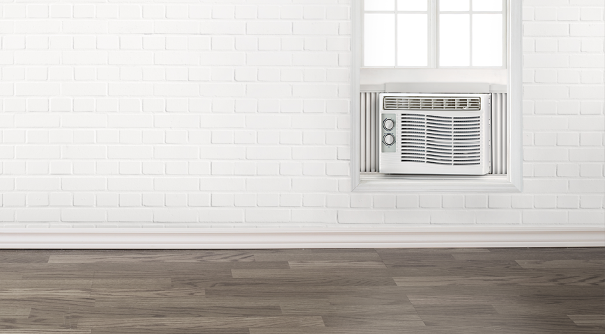 A photo of window AC unit