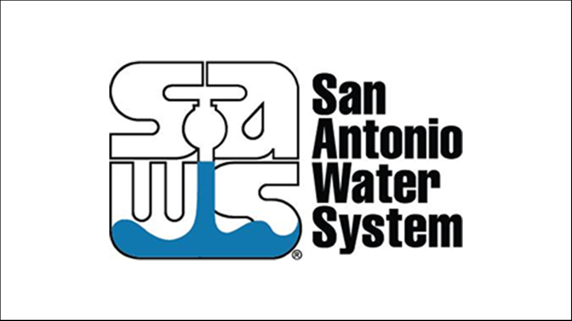 A photo of SAWS logo